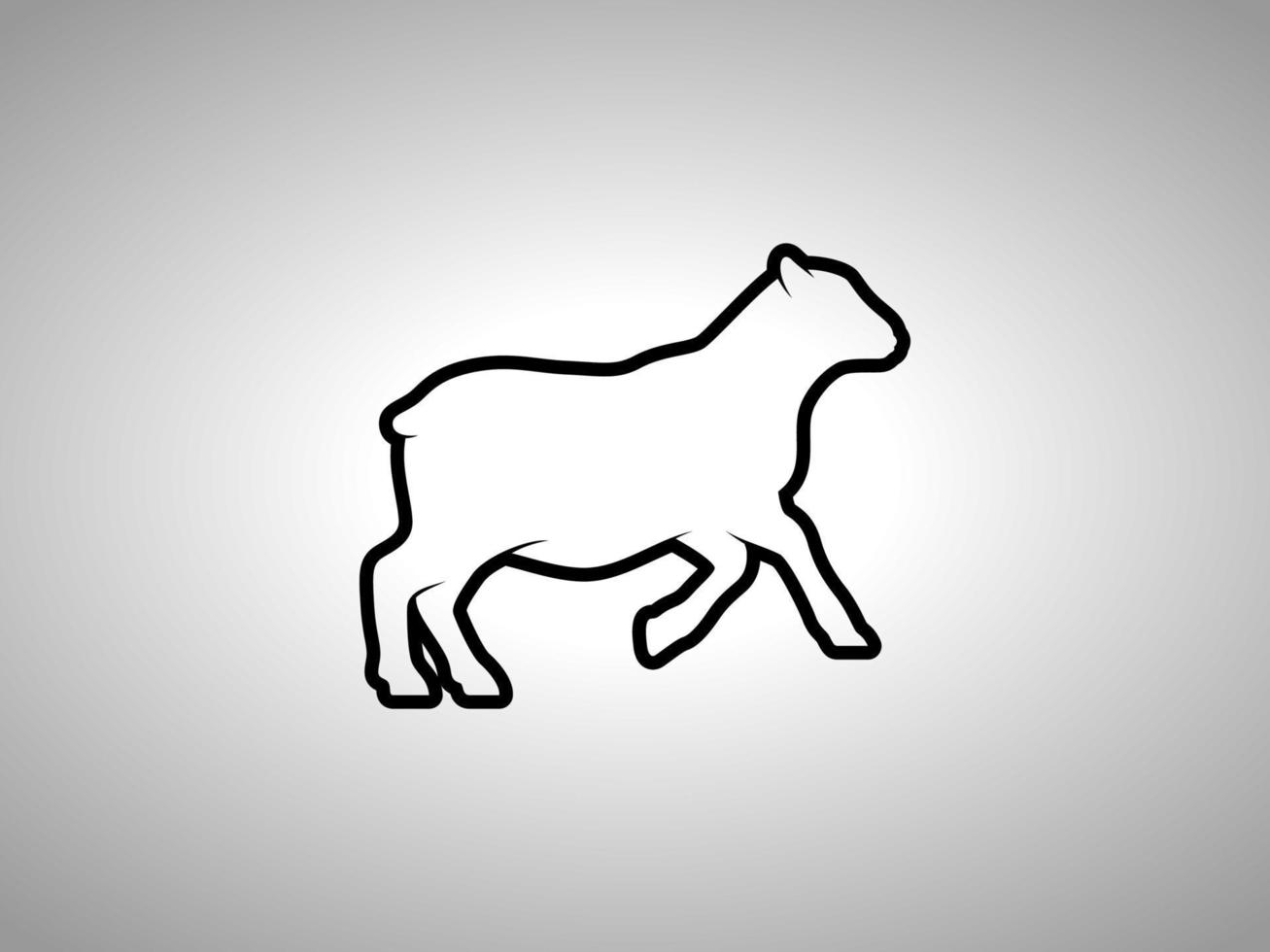 schapen schets vector silhouet
