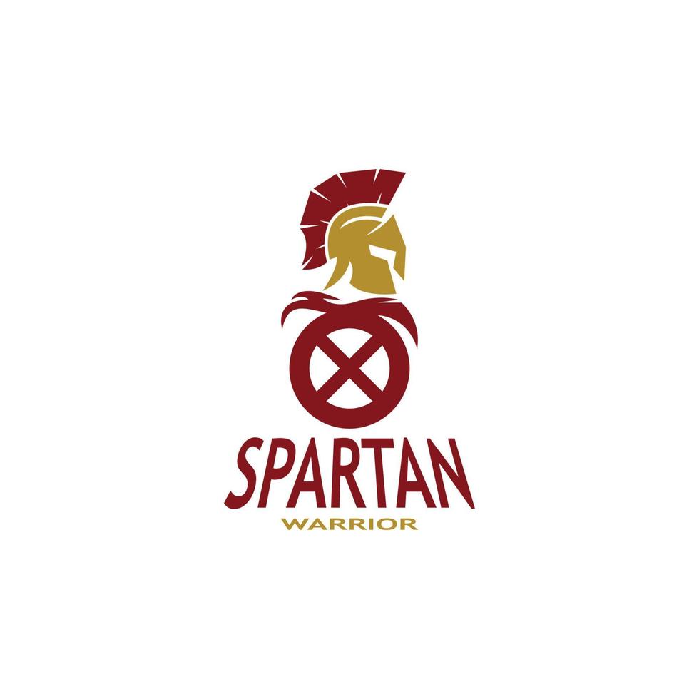 spartaans logo vector Sparta logo vector spartaans helm logo sjabloon icoon symbool