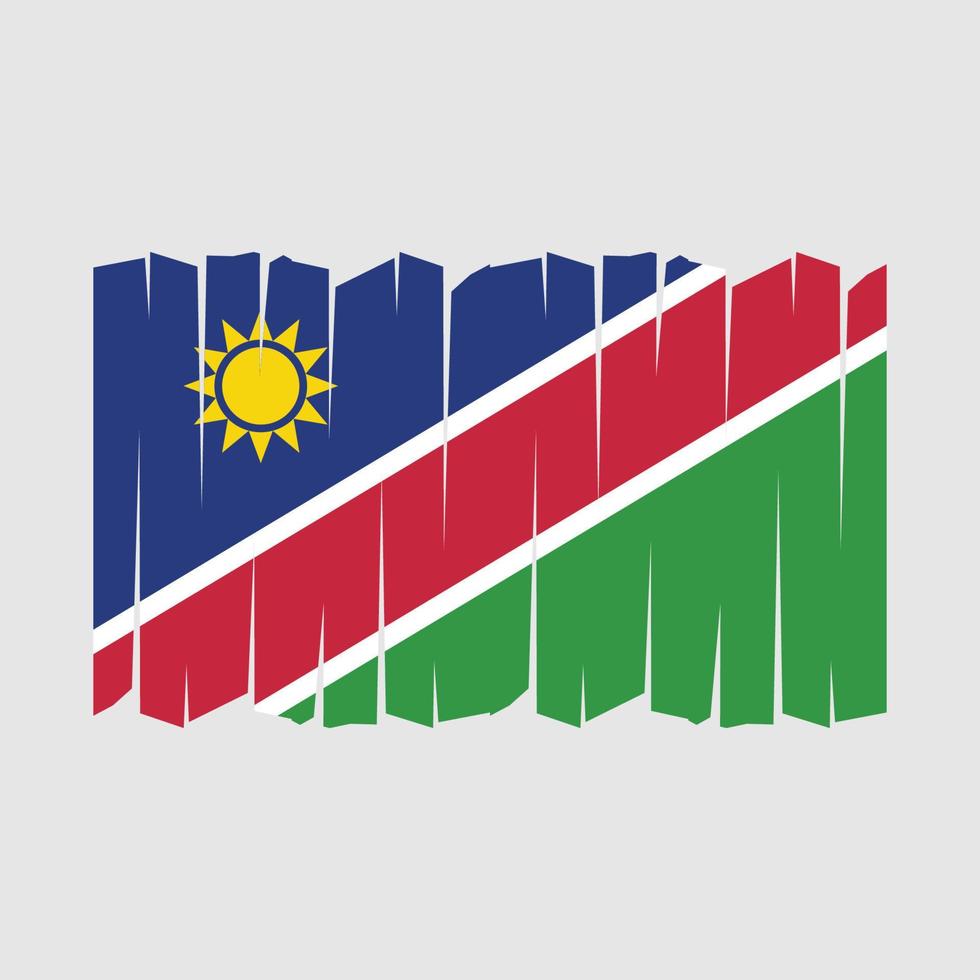 Namibië vlag borstel vector