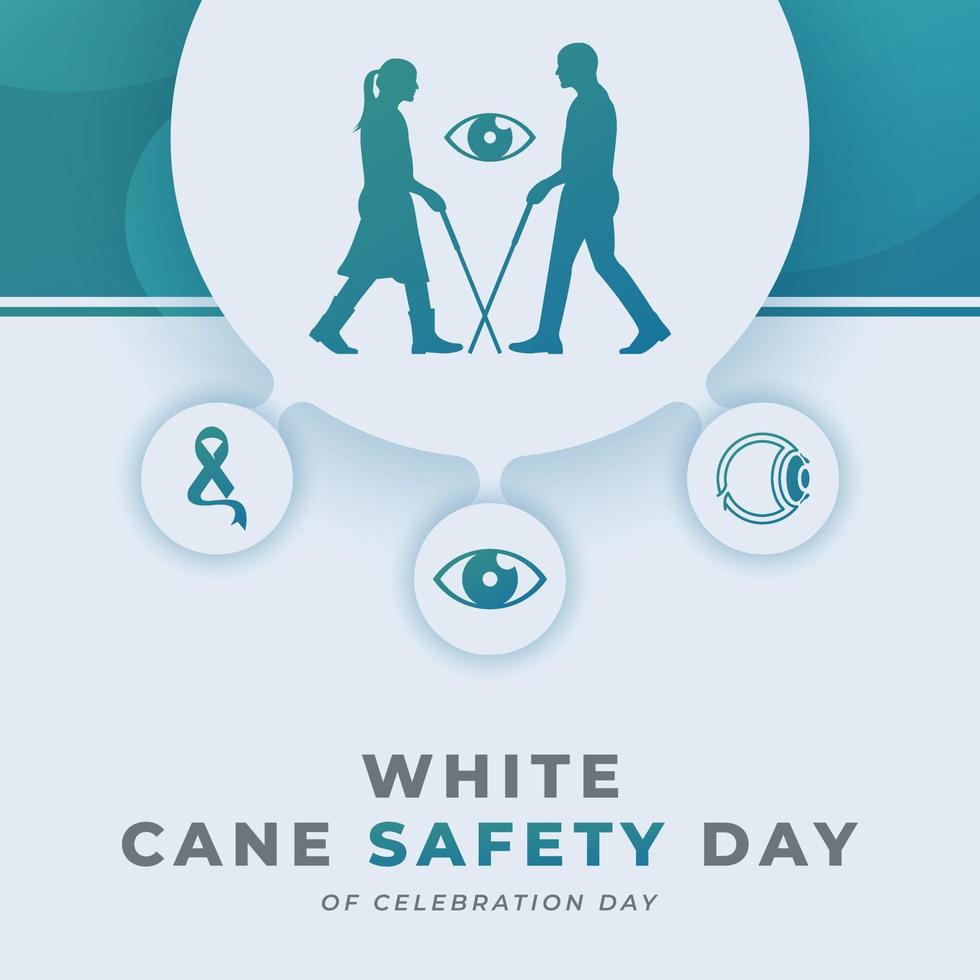wit riet veiligheid dag viering vector ontwerp illustratie voor achtergrond, poster, banier, reclame, groet kaart