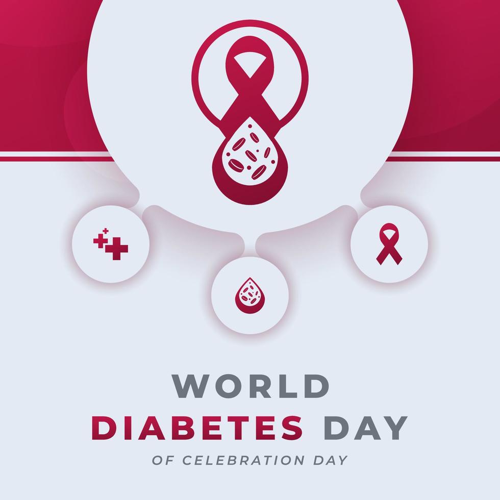 wereld diabetes dag viering vector ontwerp illustratie voor achtergrond, poster, banier, reclame, groet kaart