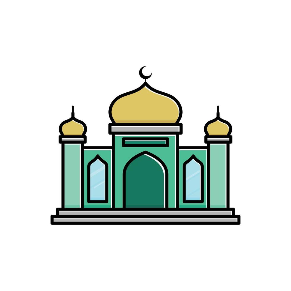 moskee. moskee pictogrammen. moskee gemakkelijk teken. modern moskee logo ontwerp. moskee icoon vector ontwerp illustratie. Islamitisch gebouw ontwerp conceptueel. Islamitisch gebouw symbolen.