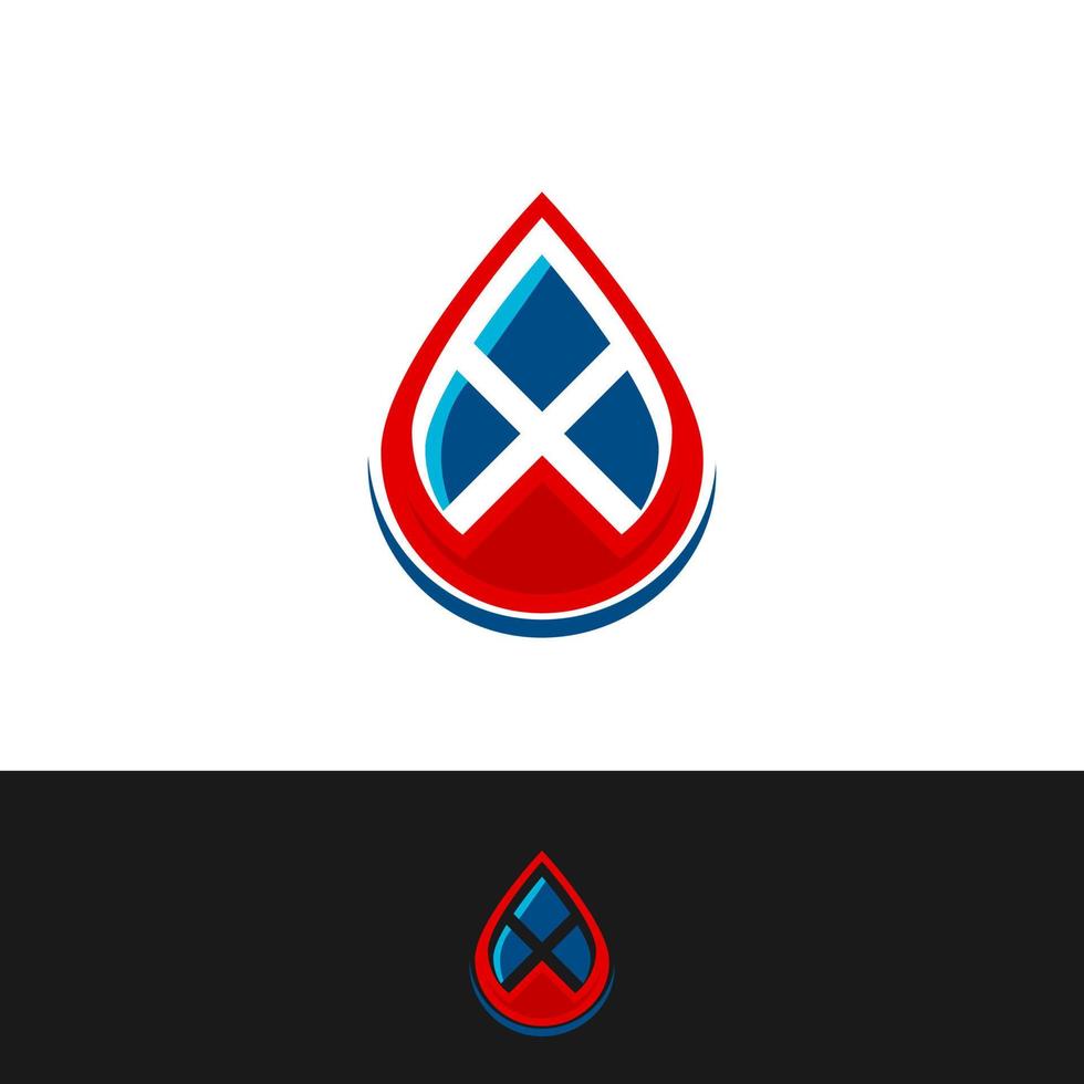 illustratie vector grafisch van laten vallen water logo en icoon mooi zo voor vloeistof , loodgieter, olie, water icoon.
