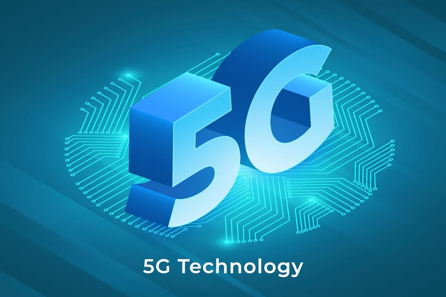 moderne 5g-technologie vector