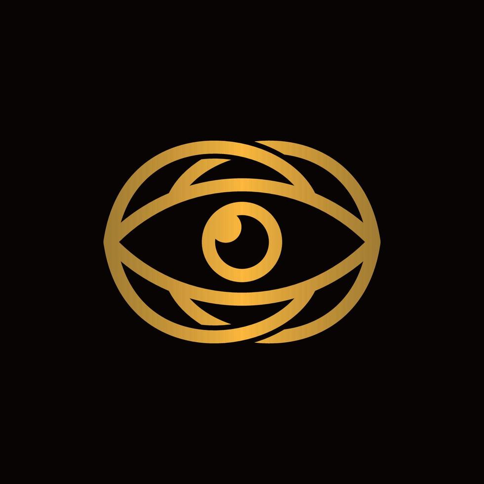 oog lijn luxe modern creatief logo vector