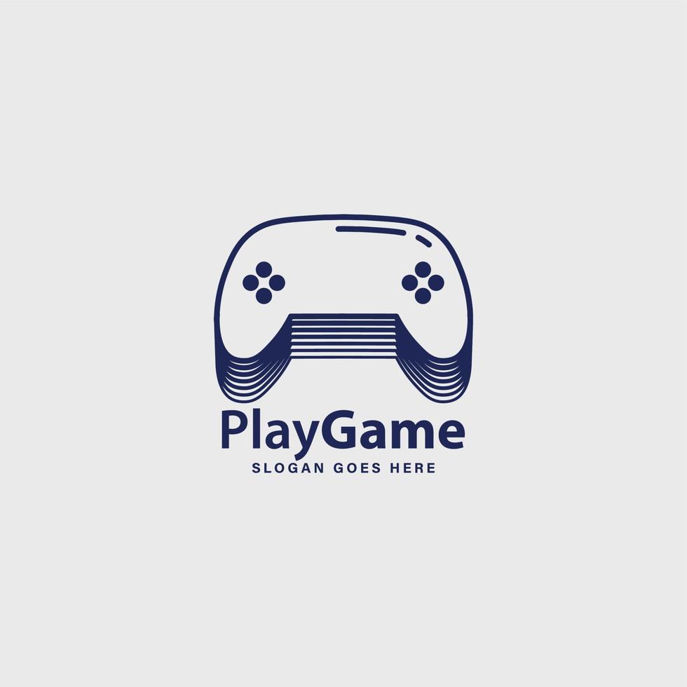 Speel spel gemeenschap merk logo gemakkelijk ontwerp vector