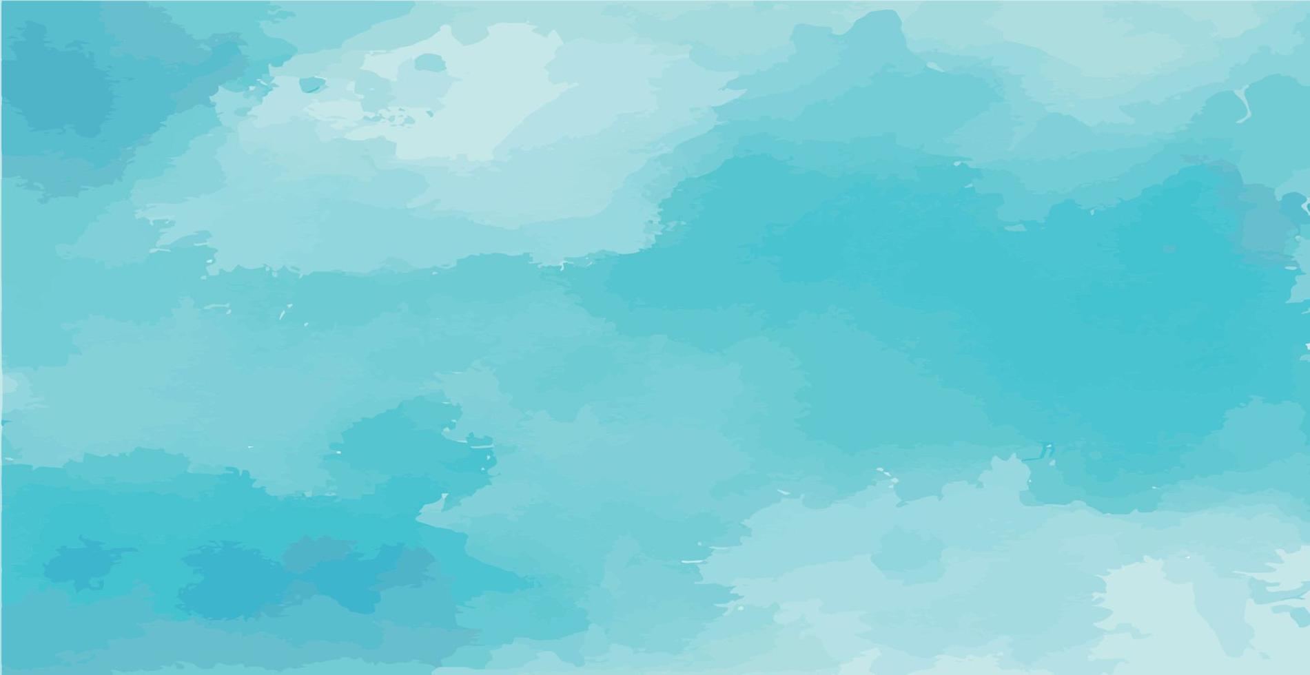 realistische blauwe aquarel panoramische textuur op witte achtergrond - vector