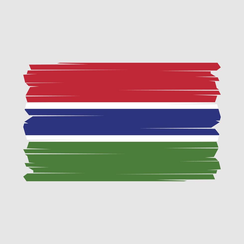 Gambia vlag vector illustratie