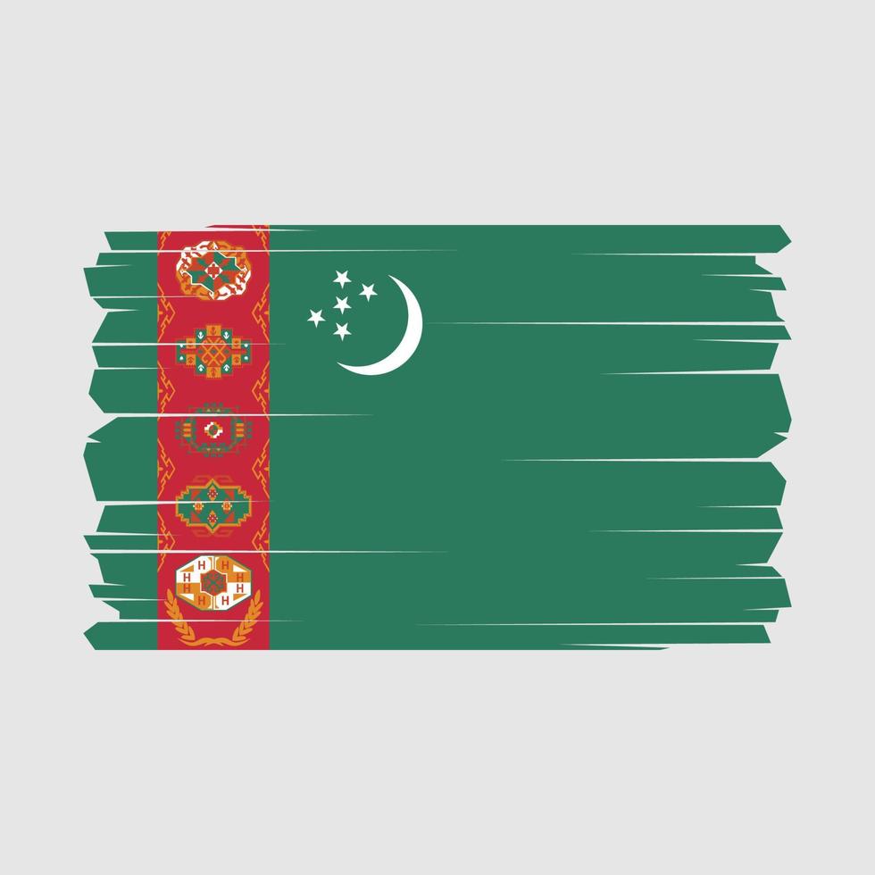 turkmenistan vlag vector illustratie