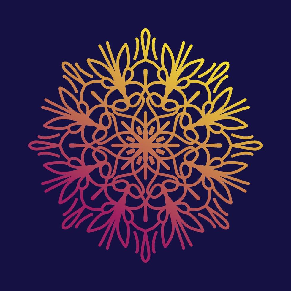 mandala patroon circulaire bloem ontwerp voor Arabisch festival Ramadan, poeja, baisakhi, hallo, mehndi, henna, tatoeëren, decoratie, alpen. decoratief ornament in oosters tekening kunst vector illustratie.