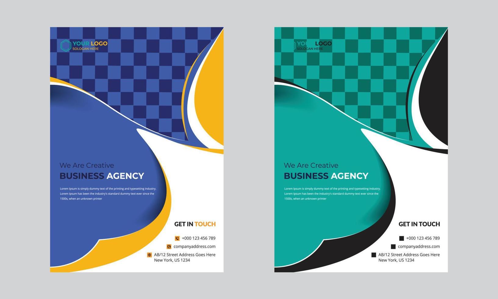 modern digitaal afzet agentschap folder sjabloon, brochure sjabloon poster achtergrond voor bedrijf ontwerp. vector