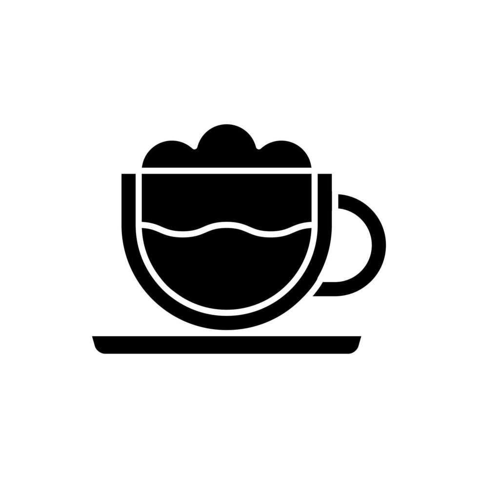koffie kop icoon vector. thee kop illustratie teken. heet drinken symbool of logo. vector