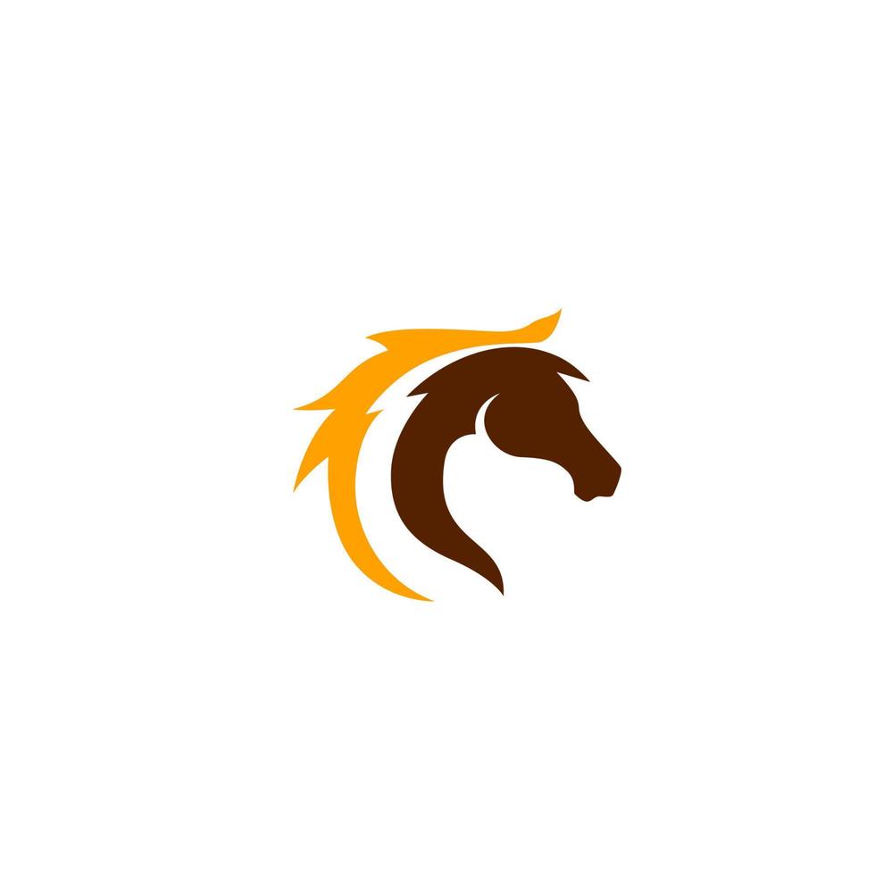paard hoofd logo ontwerp paard logo kleuren vector