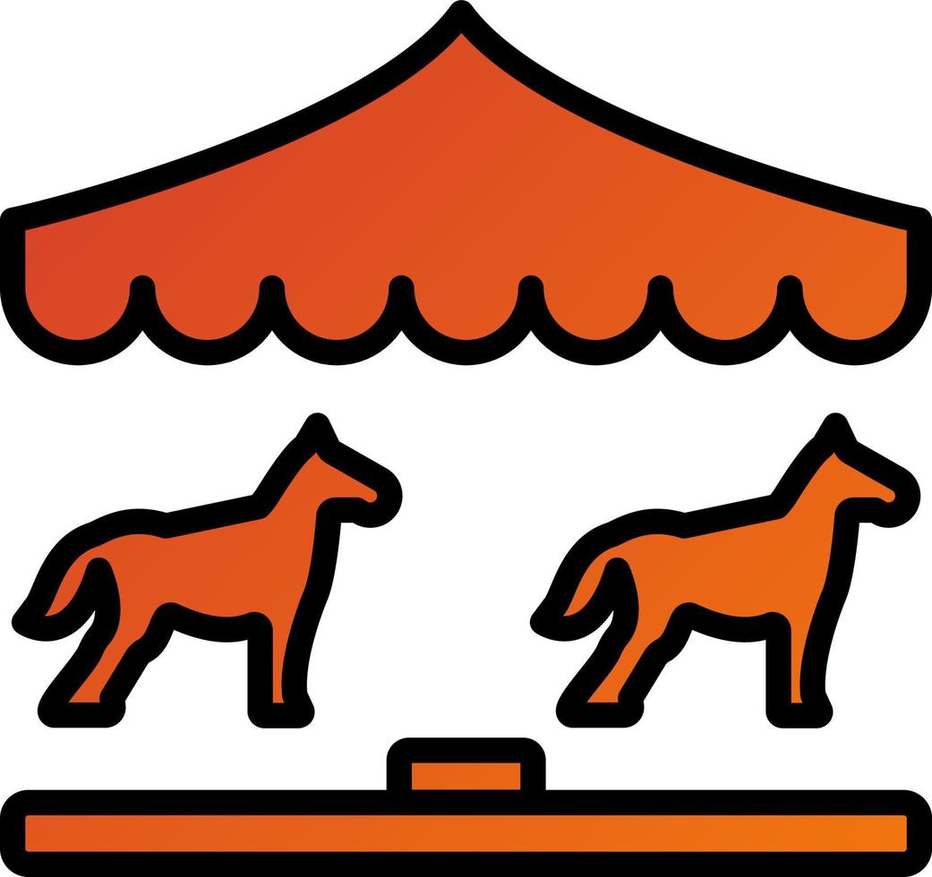 carrousel icoon stijl vector