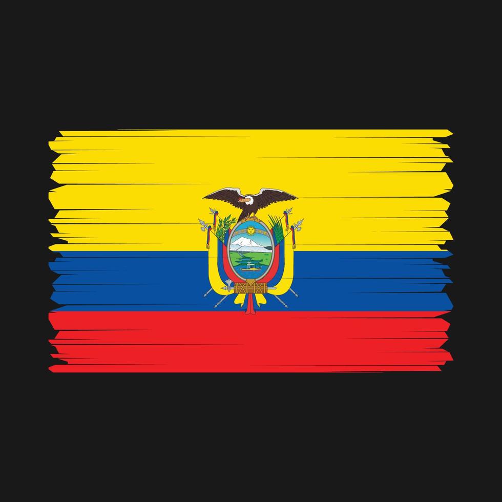 Ecuador vlag vector illustratie