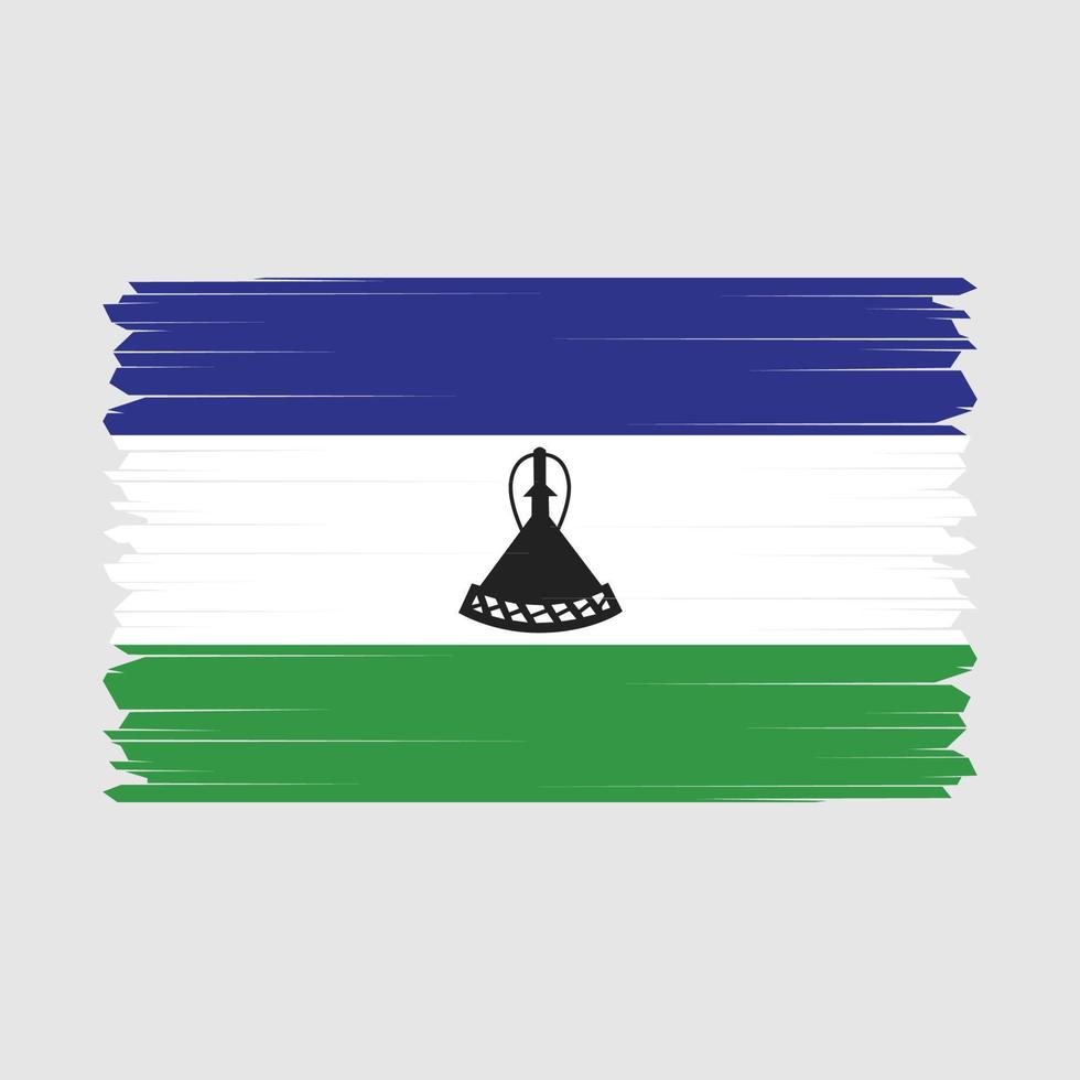 Lesotho vlag vector illustratie