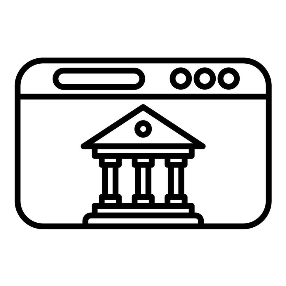 online bank vector icoon