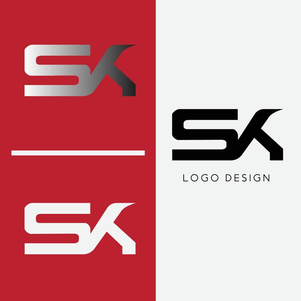 sk eerste brief logo vector