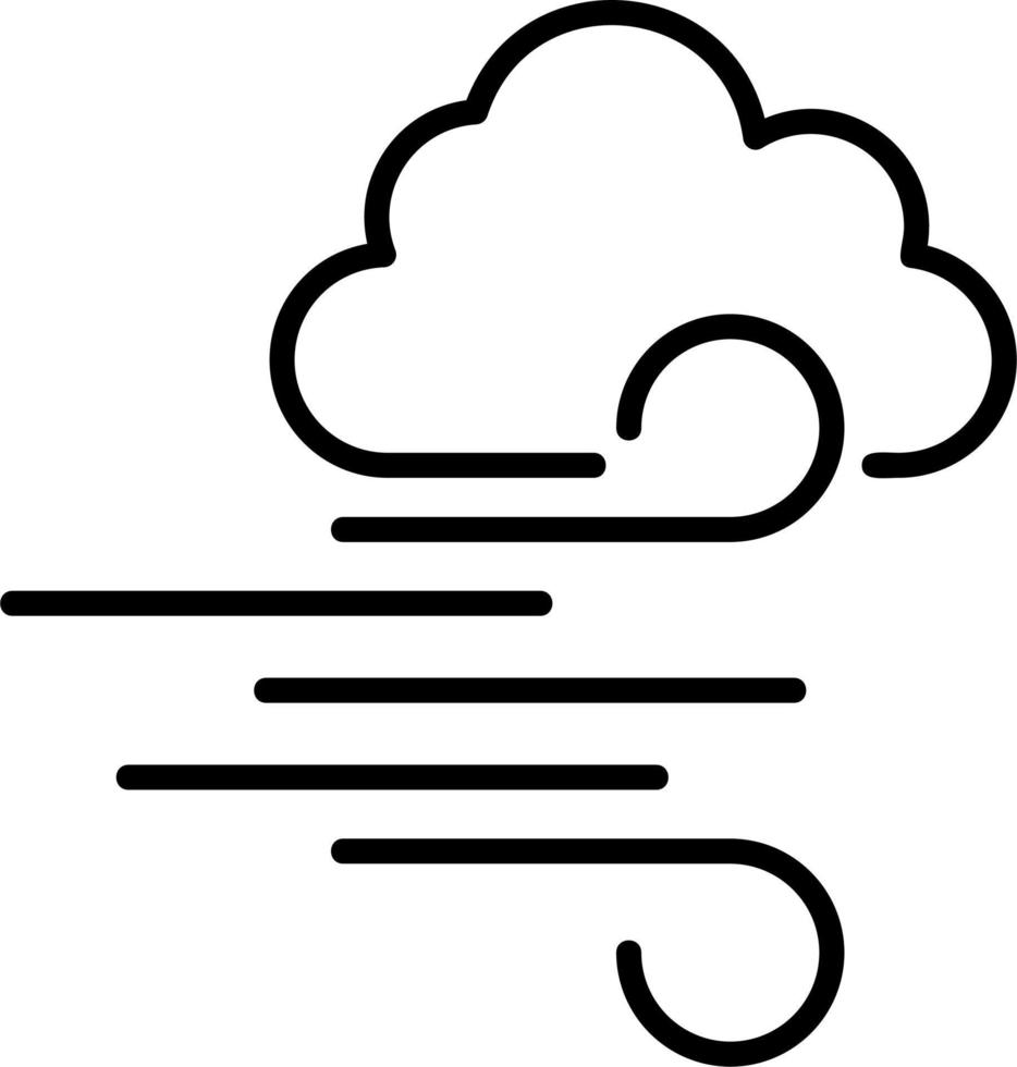 wind vector pictogram