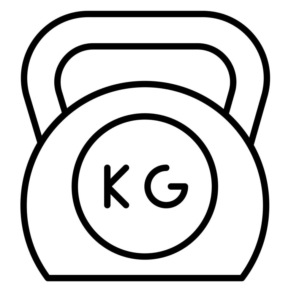 kettlebell vector icoon