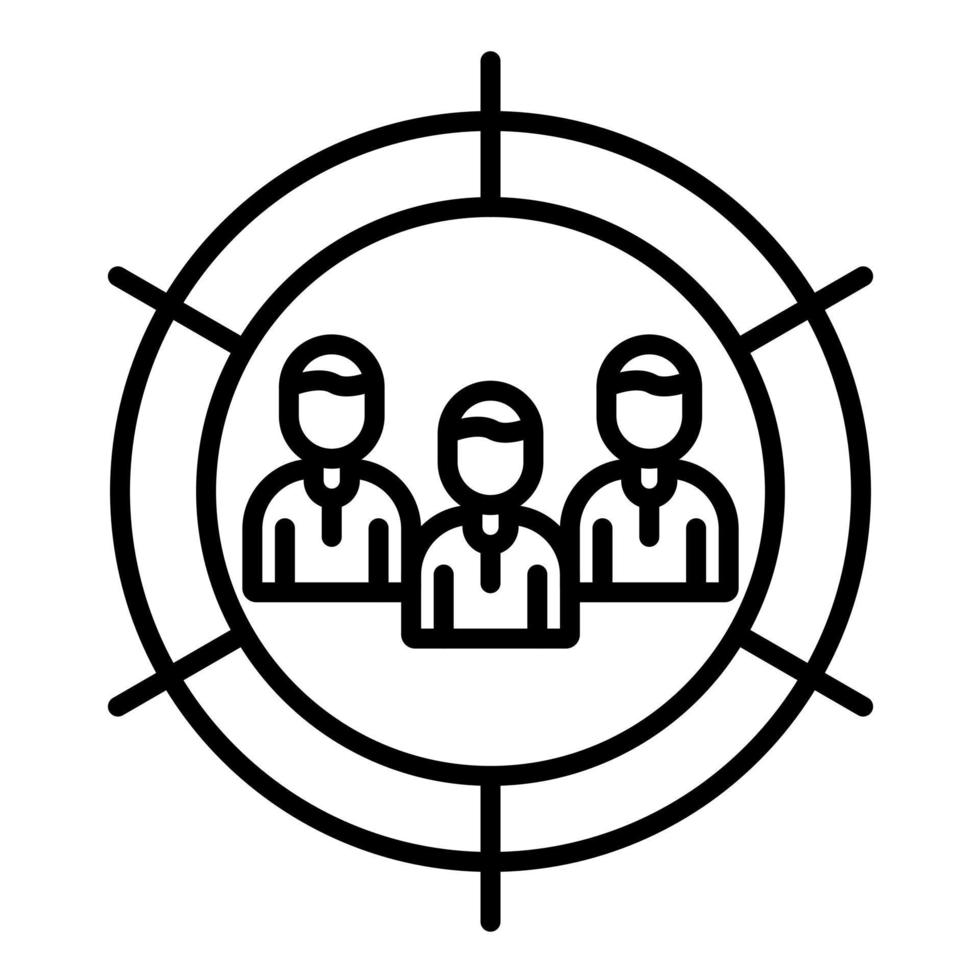 focusgroep vector pictogram