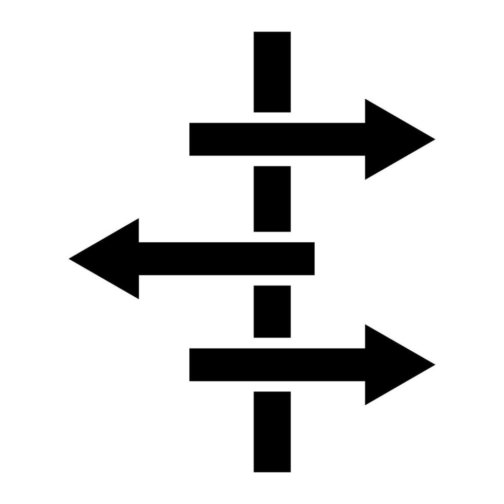 richting teken vector icoon