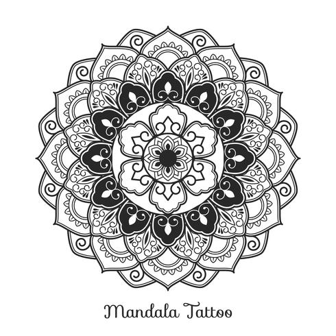 Mandala ornament. Boho-stijl achtergrondontwerp vector