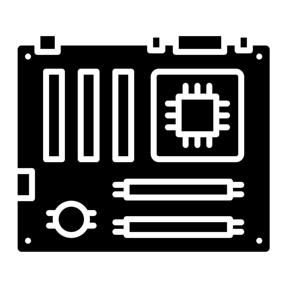 moederbord vector pictogram