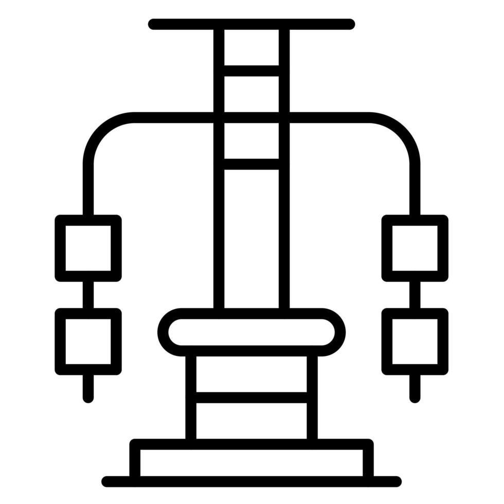 Sportschool station vector icoon