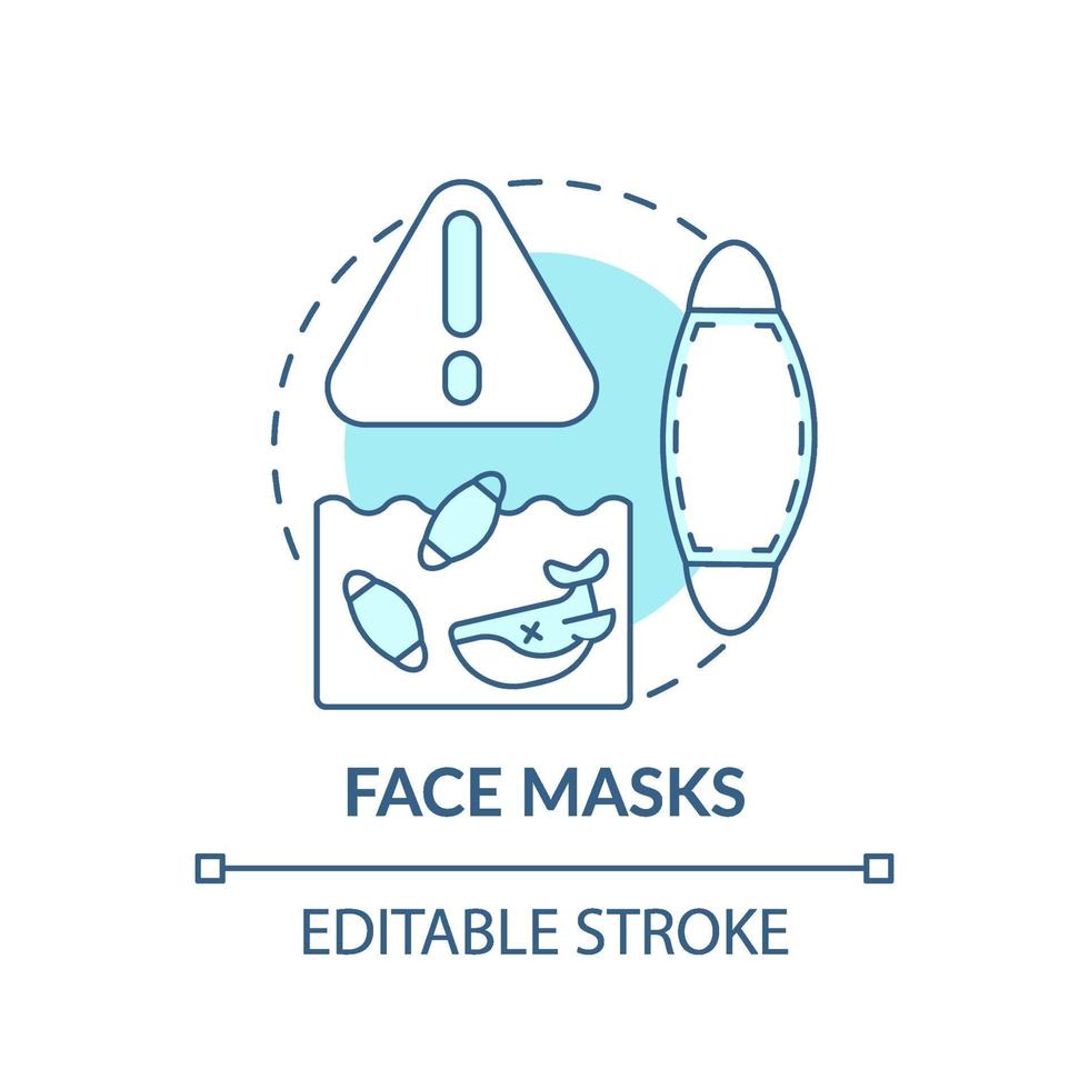 gezichtsmaskers concept pictogram vector