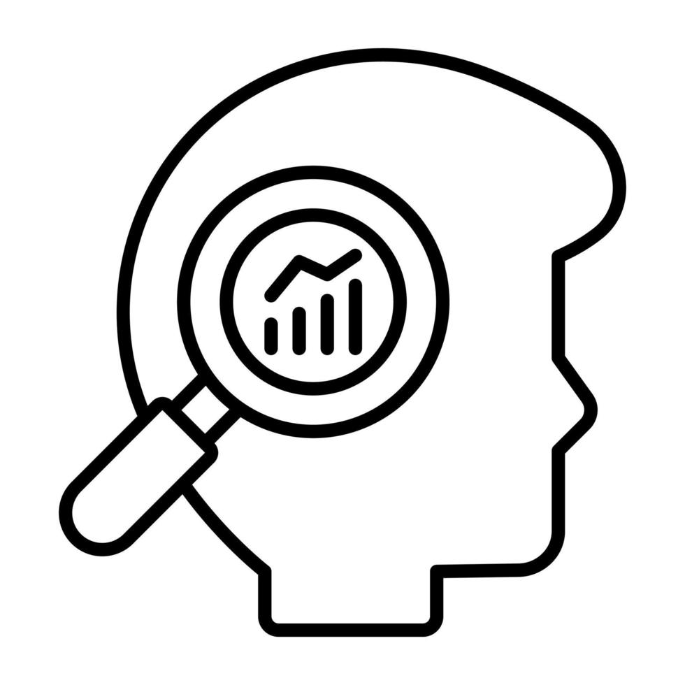 menselijk analyse vector icoon