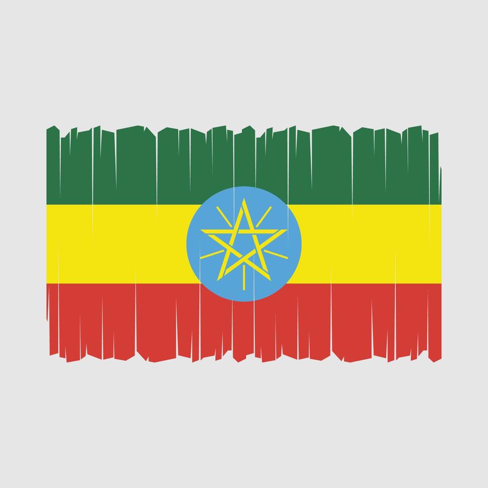 ethiopië vlag vector