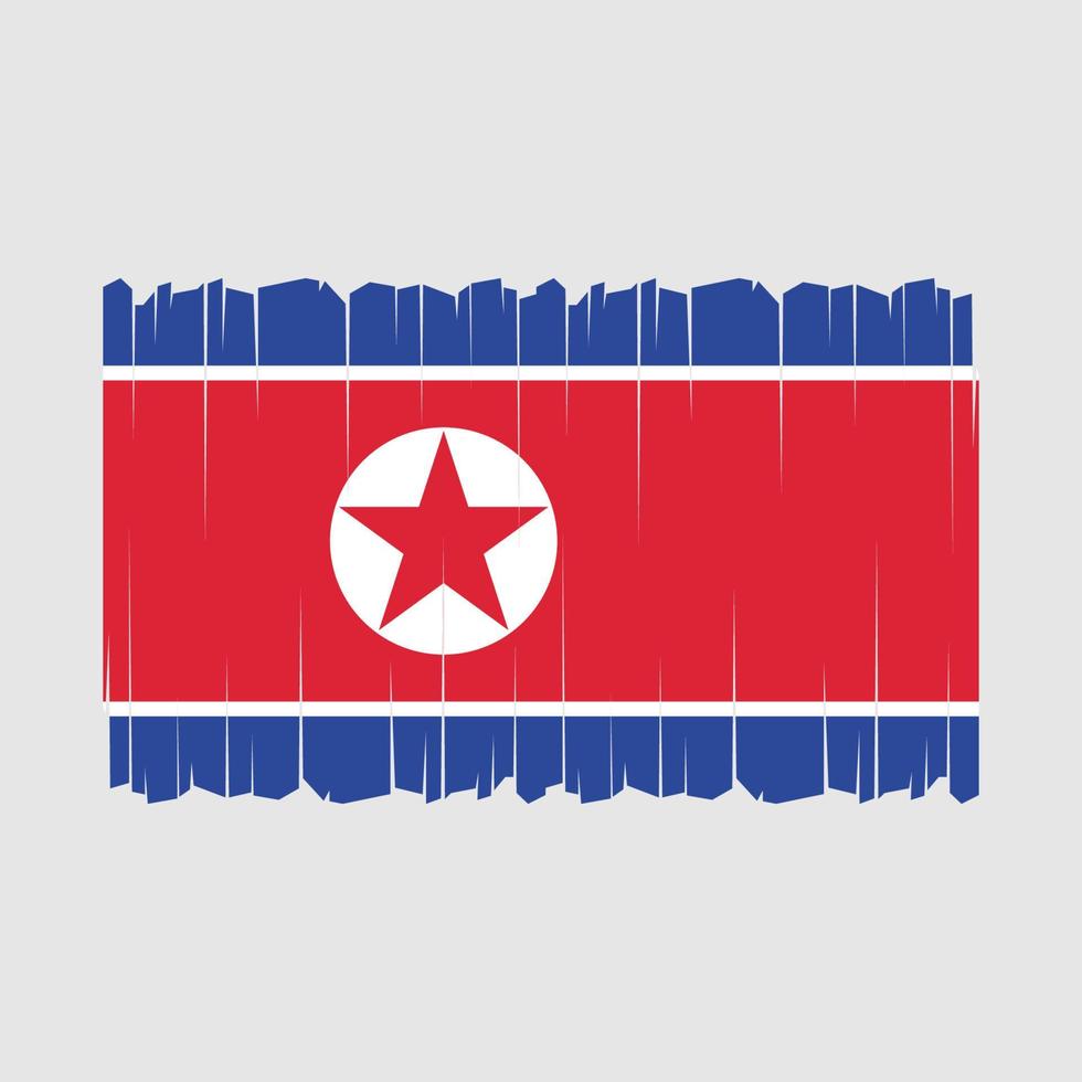 vlag van noord-korea vector