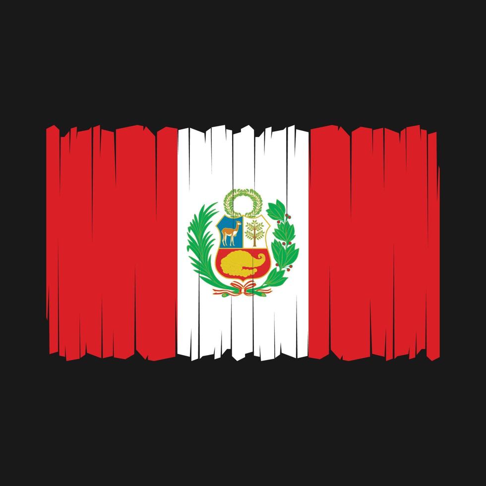 vlag van peru vector