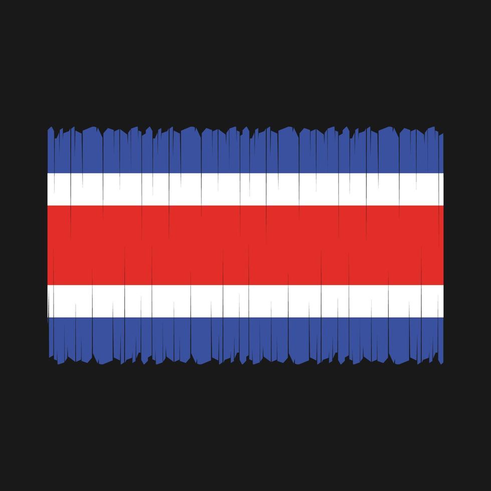 vlag van costa rica vector