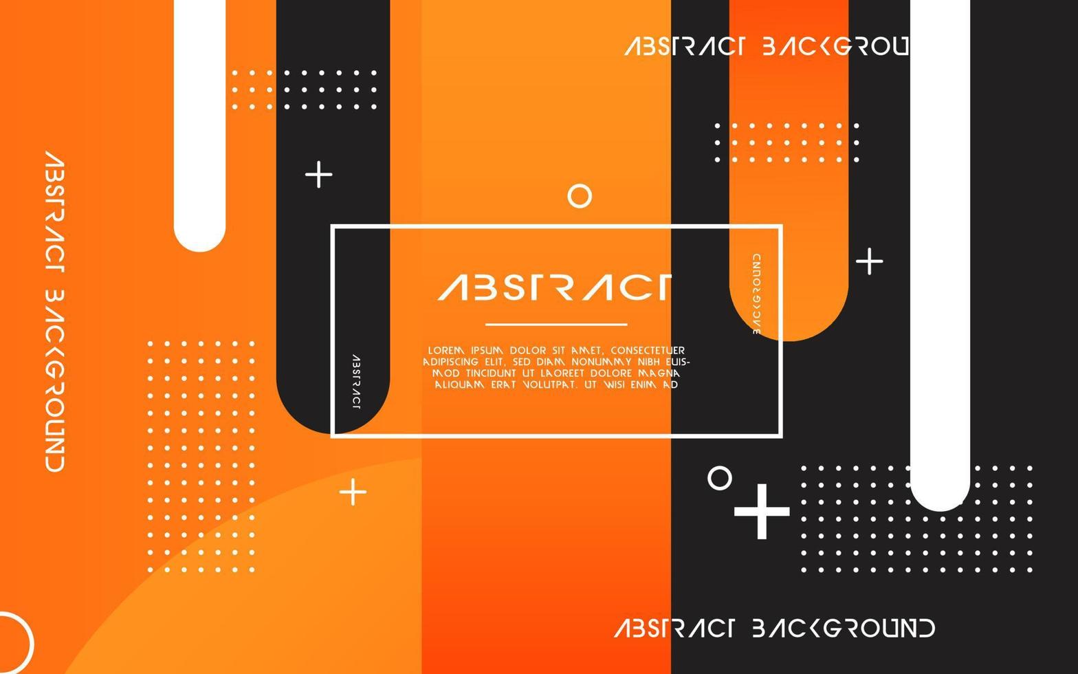 modern abstract oranje achtergrond banier ontwerp. meetkundig element ontwerp met cirkel en lijn decoratie vector