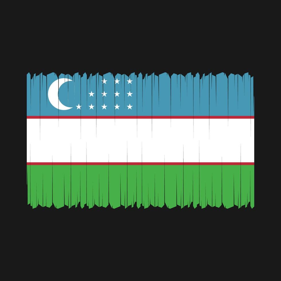 vlag van oezbekistan vector