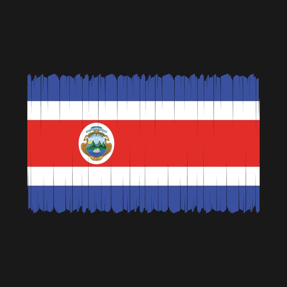 vlag van costa rica vector