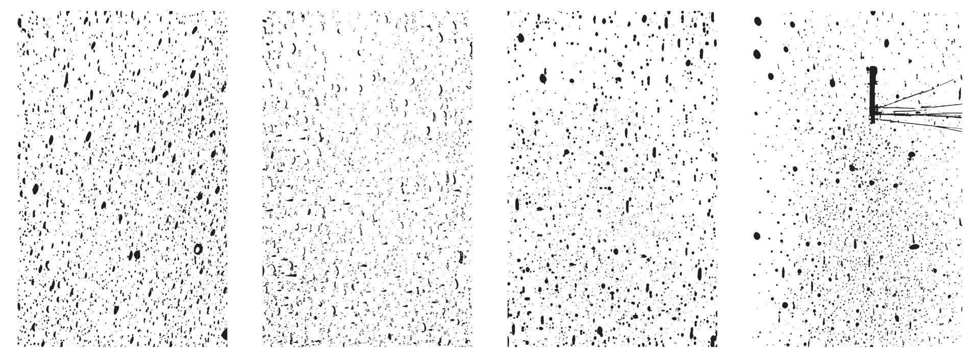 reeks van wijnoogst verontrust texturen. grunge, ruw, rommelig en oud Effecten. eps 10. vector