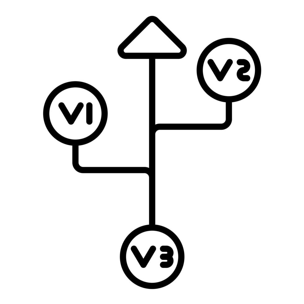 versie controle vector icoon