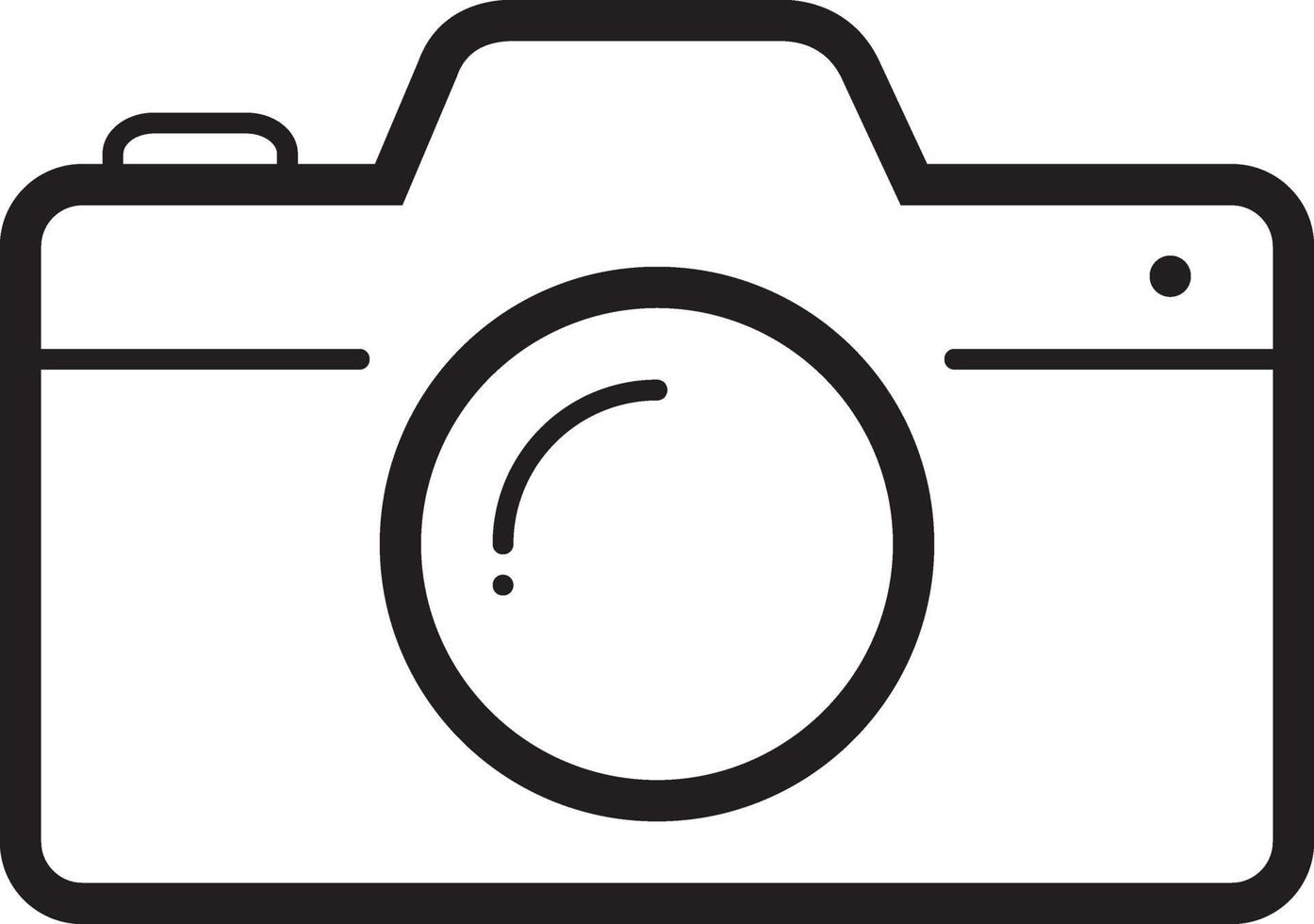 lijn pictogram voor camera vector