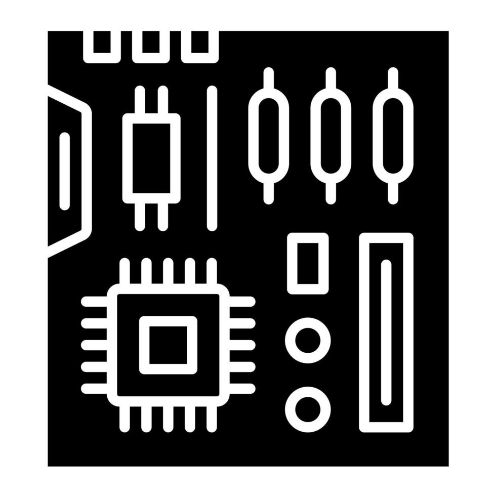 moederbord vector pictogram