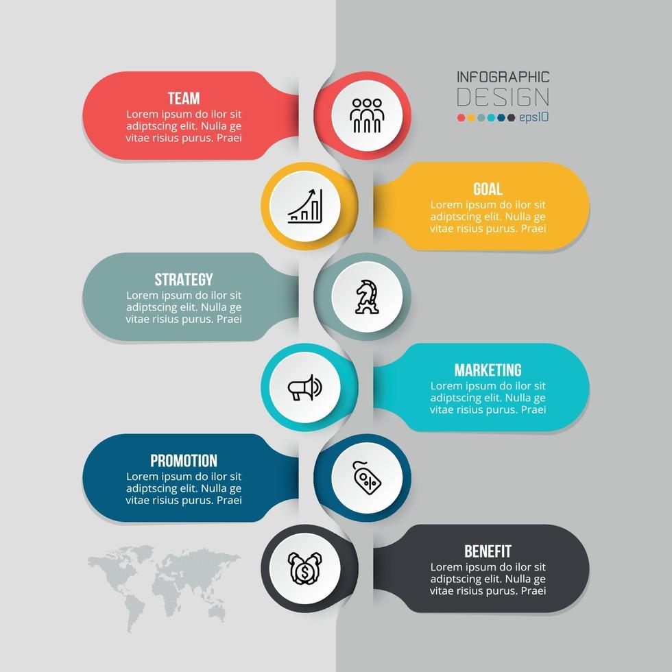 tijdlijn grafieksjabloon zakelijke infographic. vector