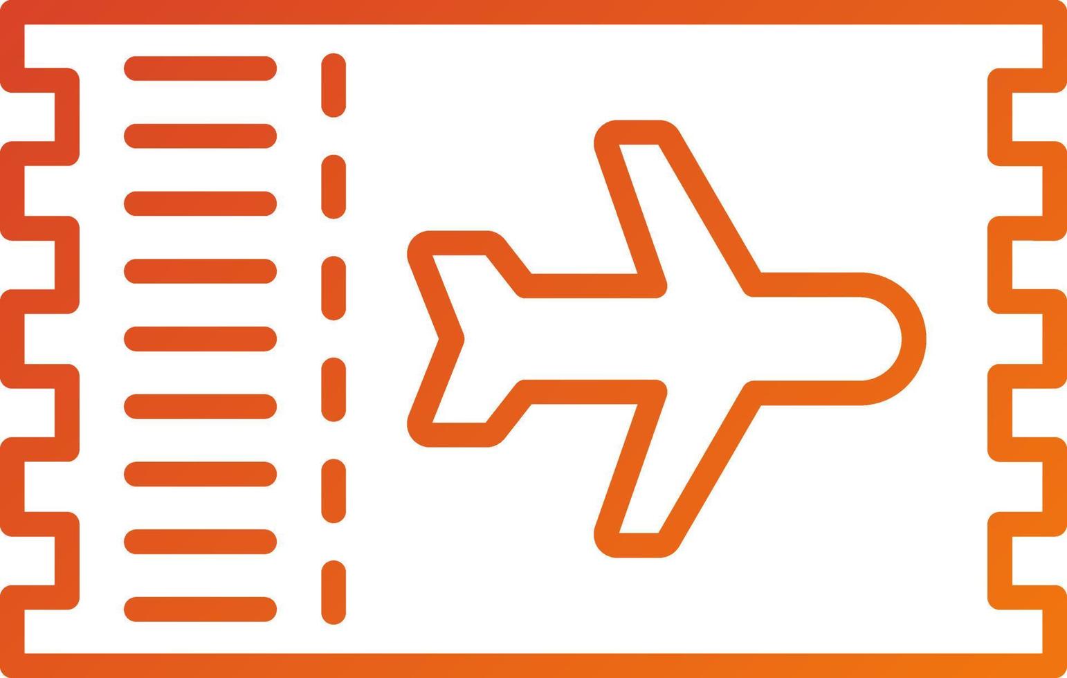 vlucht ticket icoon stijl vector