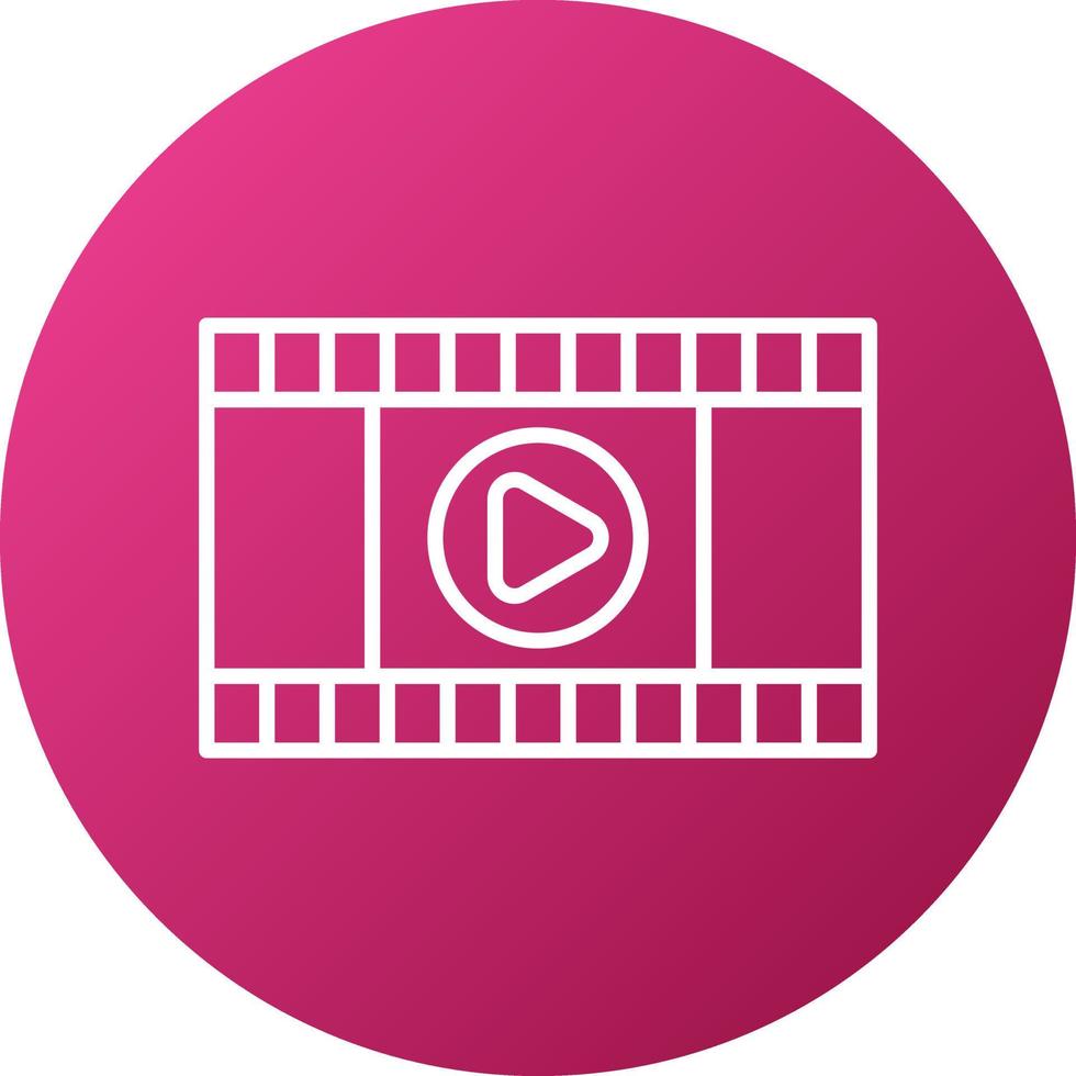 film icoon stijl vector