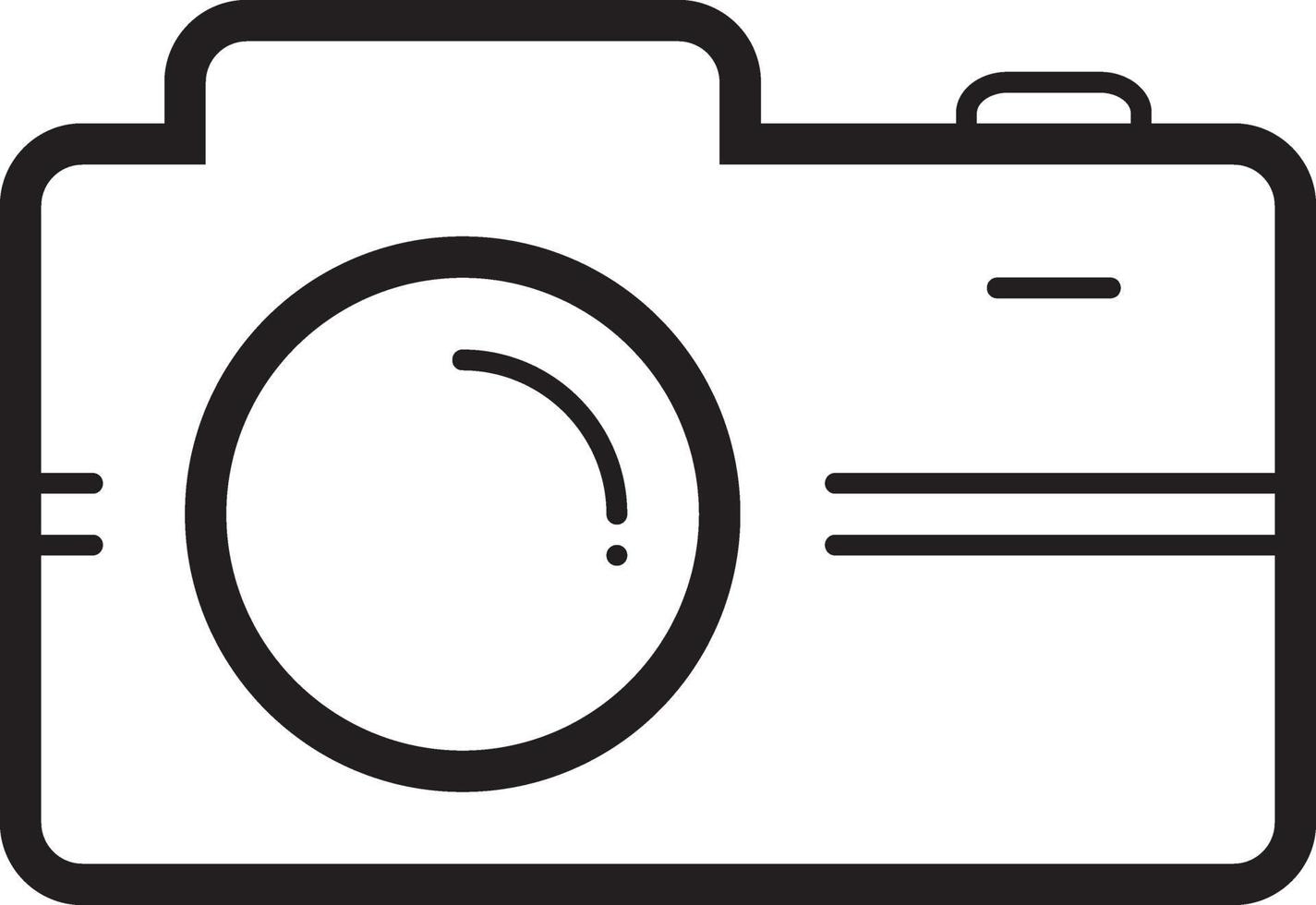 lijn pictogram voor camera vector