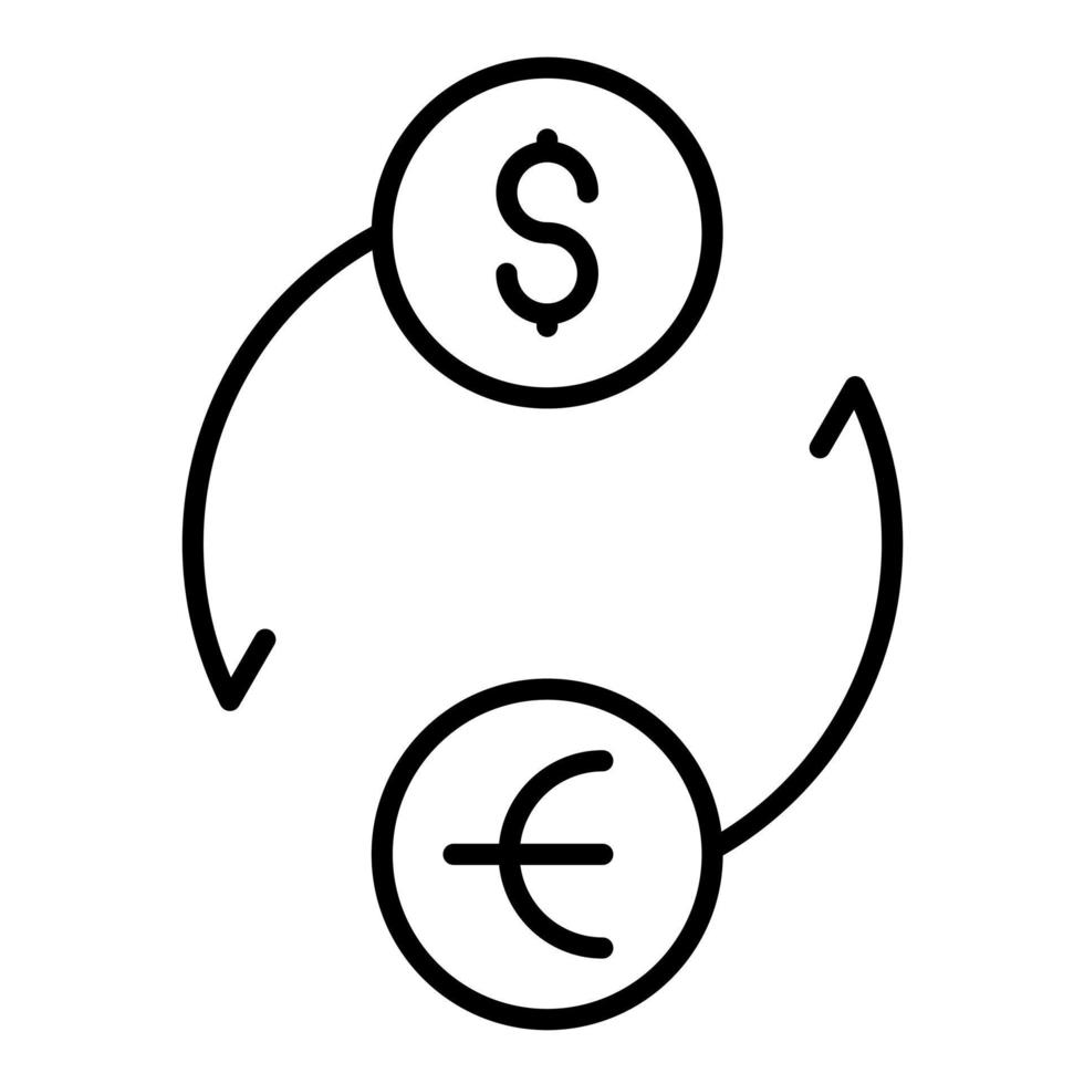 voorraad uitwisseling vector icoon