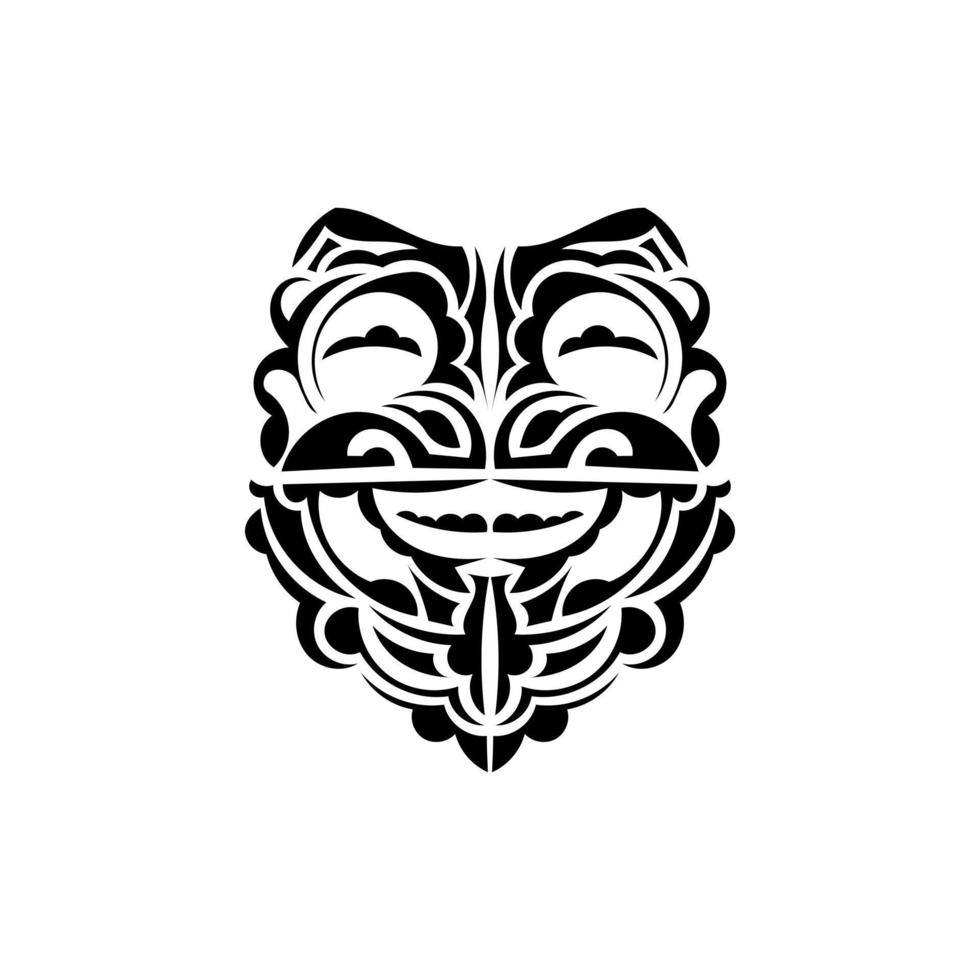 sier- gezichten. Maori tribal patronen. geschikt voor afdrukken. geïsoleerd Aan wit achtergrond. vector. vector