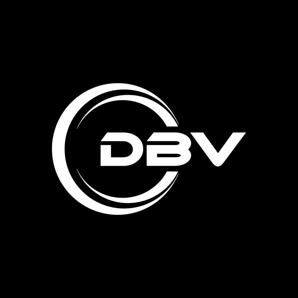 dbv brief logo ontwerp in illustratie. vector logo, schoonschrift ontwerpen voor logo, poster, uitnodiging, enz.