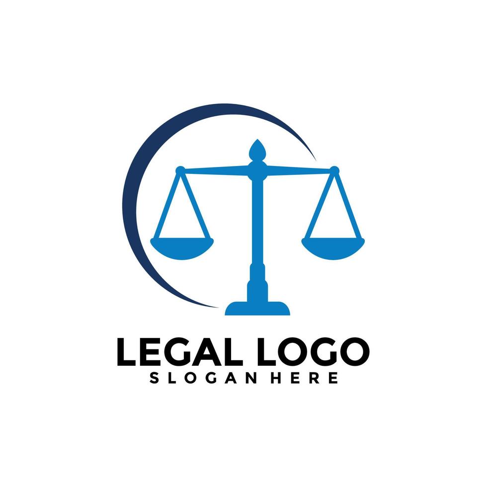 wet firma logo sjabloon ontwerp. wettelijk logo vector concept
